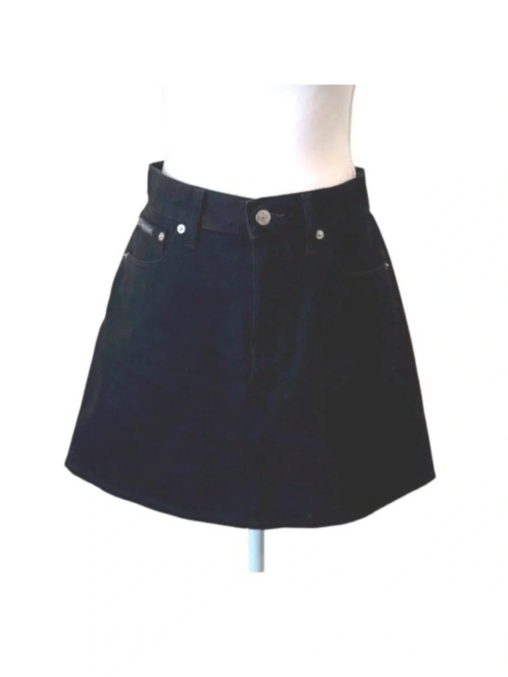 Black Mini Skirt with High Waist - Timeless A-Line Style